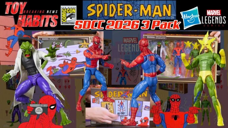 Marvel Legends Spider Man ’67 Animated Cartoon 3 Pack SDCC 2026 Exclusive