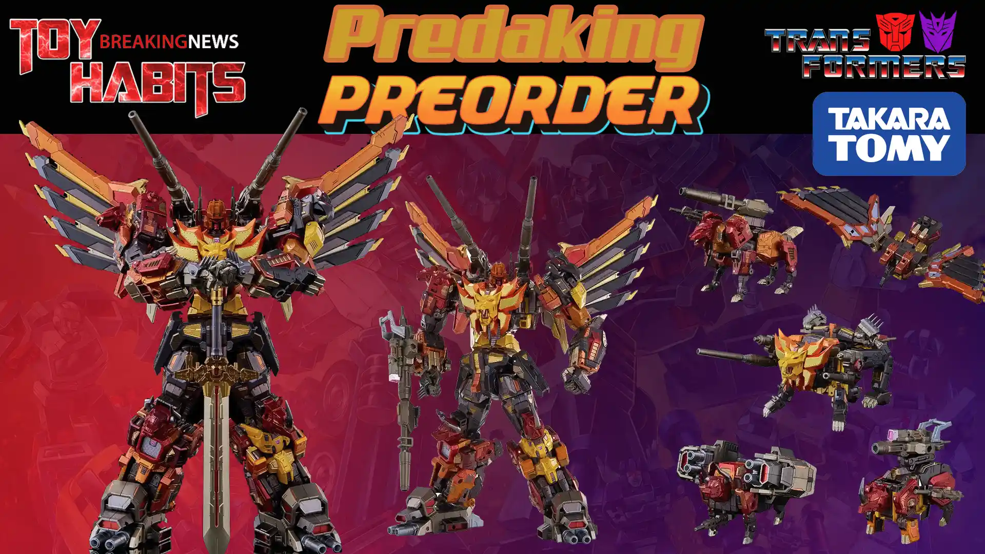Predaking Transformers Takara Tomy AM-T02 Preorder 2
